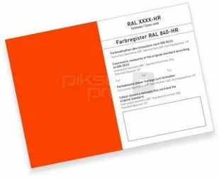 Pojedyncza karta RAL 840 HR  pół matowe wykończenie - Akcesoria do reklamy - miniaturka - grafika 1