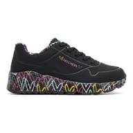 Buty dla dziewczynek - Obuwie sportowe Skechers UNO LITE 314976L BKMT - miniaturka - grafika 1