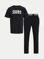 Piżamy damskie - Jack&Jones Piżama Elton 12266998 Czarny Standard Fit - miniaturka - grafika 1