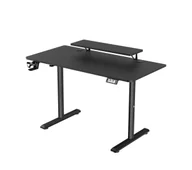 Biurka gamingowe - Ultradesk HIGHLANDER 120cm Regulacja wysokości Czarny - miniaturka - grafika 1