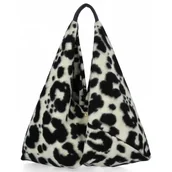 Torebki damskie - Włoska Torebka Shopper bag w Modne Wzory 835 Multikolor - miniaturka - grafika 1