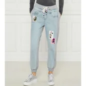 Spodnie damskie - Desigual Spodnie jogger MINNIE Desigual X Disney | Regular Fit - miniaturka - grafika 1