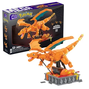 Mega Pokemon Mechaniczny Charizard z ruchem Zestaw klocków Hmw05 - Klocki - miniaturka - grafika 1