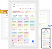 Ramki na zdjęcia - TABWEE P15 Kalendarz cyfrowy WIFI 15,6'' ramka na zdjęcia z uchwytem - miniaturka - grafika 1