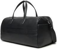 Torby sportowe - Torba sportowa męska TOMMY HILFIGER czarna pojemna duża TH podróżna - miniaturka - grafika 1