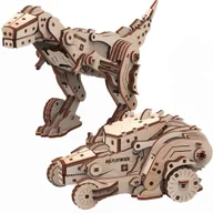 Puzzle - Mr.Playwood, Drewniany Model Puzzle 3D, Dinocar - miniaturka - grafika 1