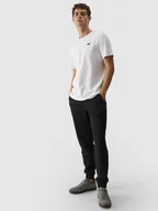 Spodnie sportowe męskie - Męskie spodnie dresowe joggery 4F 4FWMM00TTROM0942 - czarne - miniaturka - grafika 1