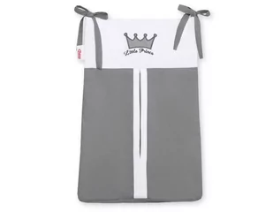 Przybornik- Torba Na Pampersy- Little Prince/Princess Antracyt - Organizery na łóżeczko - miniaturka - grafika 1