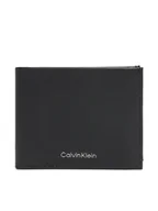 Portfele - Calvin Klein Portfel męski Ck Must Billfold W Coin LV04D1043G Czarny - miniaturka - grafika 1