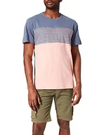 Koszulki męskie - Hurley Męski t-shirt M Chest Print Block Ss Tee T-Shirt niebieski Bałtycki błę M HSP21SMT01658 - miniaturka - grafika 1