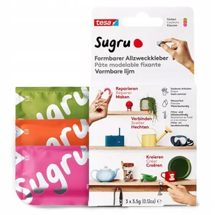 Sugru Tesa 3 Klej Plastyczny, 3 Sztuki - Chemia warsztatowa - miniaturka - grafika 1