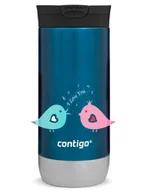 Kubki termiczne - Kubek termiczny na kawę Contigo Huron 2.0 470ml - Ptaszkowe love - Niebieski - miniaturka - grafika 1