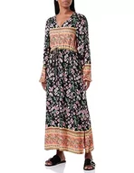 Sukienki - usha FESTIVAL Damska letnia sukienka 15926488, czarna, wielokolorowa, XL, czarny wielokolorowy, XL - miniaturka - grafika 1