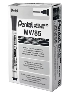 Pentel Marker do tablic MW85 czarny (12szt) - Markery do tablic - miniaturka - grafika 1