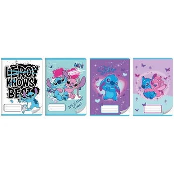 Zeszyt A5 Stitch 32 kartki trzy linie kolorowy