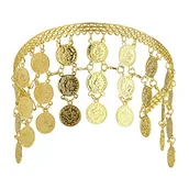 Ozdoby do włosów - Opaska do włosów"Złote Monety" - miniaturka - grafika 1