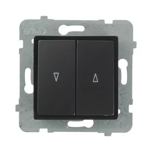 Polmark Włącznik żaluzjowy ROSA czarny - Wyłączniki światła i elektryczne - miniaturka - grafika 1