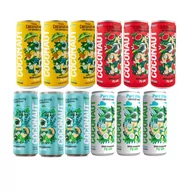 Napoje roślinne - Coconaut Woda kokosowa - mix Zestaw 12 x 320 ml - miniaturka - grafika 1