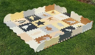 Duza Mata Piankowa Dinozaury Puzzle Kojec Gruba Xl - Maty piankowe - miniaturka - grafika 1