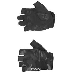 Męskie Rękawice NORTHWAVE ACTIVE SHORT FINGER GLOVE C89202324_95 – Czarny - Rękawiczki rowerowe - miniaturka - grafika 1