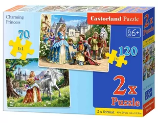 Castorland 2w1 Urocze Księżniczki 250499 - Puzzle - miniaturka - grafika 1