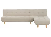 Narożniki - Narożnik Rozkładany Lewostronny Beżowy Alsten - miniaturka - grafika 1