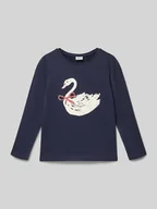 Koszulki dla dziewczynek - Bluzka z długim rękawem o kroju regular fit z mieszanki dżerseju i bawełny - miniaturka - grafika 1