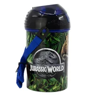 Bidony dla dzieci - JURASSIC WORLD Bidon z paskiem 450 ml Butelka z ustnikiem - miniaturka - grafika 1