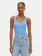 Koszulki i topy damskie - Juicy Couture Top Racer JCWLV125305 Niebieski Slim Fit - miniaturka - grafika 1