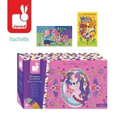 Zabawki kreatywne - Janod zestaw artystyczny mozaika konie i jednorożce - miniaturka - grafika 1