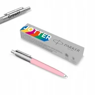 Długopisy - Długopis Parker Jotter Originals różowy PINK z grawerem - miniaturka - grafika 1