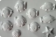 Akcesoria rzeźbiarskie - Forma do odlewów gipsu, motywy morskie 3D, 6 elementów - miniaturka - grafika 1