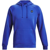 Bluzy męskie - Bluza Męska Under Armour Rival Fleece Hoodie Niebieska 1357092 486-L - miniaturka - grafika 1