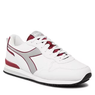 Półbuty męskie - Sneakersy Diadora Olympia Fleece 101.177700-D0038 White / Rumba Red - grafika 1