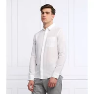 Koszule męskie - Calvin Klein Lniana koszula | Slim Fit - miniaturka - grafika 1
