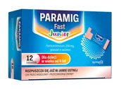 Przeziębienie i grypa - Paramig Fast Junior 250 mg, 12 saszetek - miniaturka - grafika 1