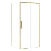 Ścianki i drzwi prysznicowe - Drzwi prysznicowe Rea Rapid slide 120 złote szczotkowane - Dodatkowo 5% rabatu na kod REA5 - miniaturka - grafika 1