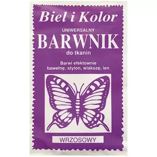 czakos Barwnik do tkanin "Motyl", wrzosowy, Biel i Kolor, 10 g CZ-BT-004 - Farby i media malarskie - miniaturka - grafika 1