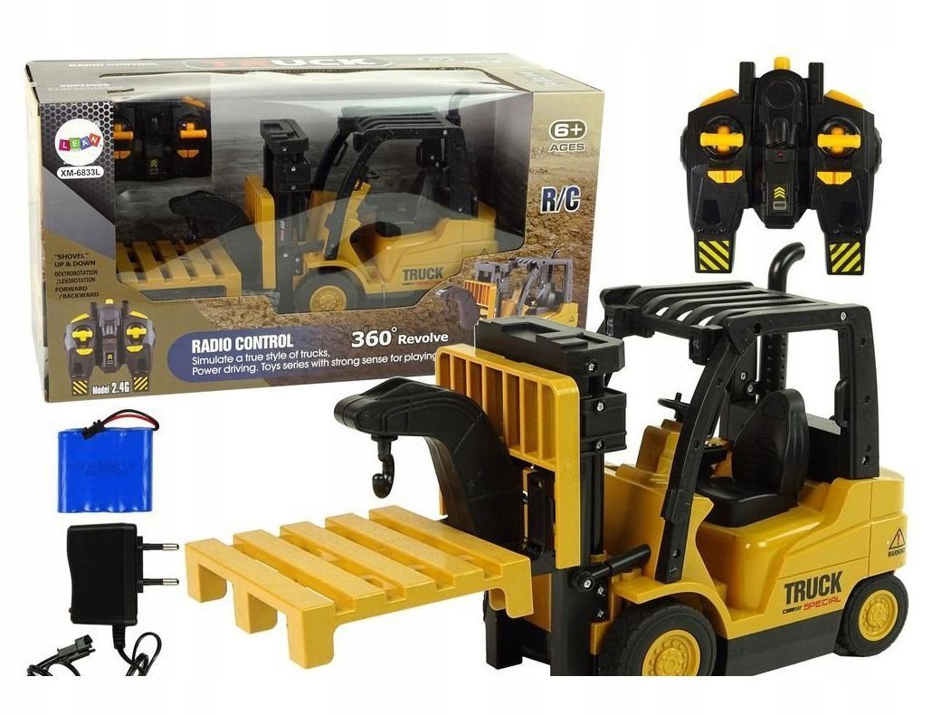 WÓZEK WIDŁOWY R/C ŻÓŁTY