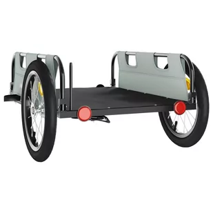 Przyczepka rowerowa, szara, tkanina Oxford i żelazo Lumarko! - Przyczepki rowerowe - miniaturka - grafika 8