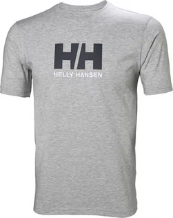 Koszulki sportowe męskie - Helly Hansen HH Logo Bluzka z krótkim rękawem Mężczyźni, szary M 2022 Koszulki kajakowe - grafika 1