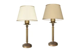 Lampa biurkowa mosiężna A-B1 - Lampy stojące - miniaturka - grafika 1