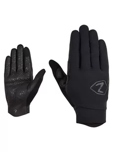 Ziener Męskie rękawiczki CARELL Touch Long do jazdy na rowerze/do jazdy na rowerze górskim, długie palce, z funkcją dotykową, oddychające, amortyzujące, czarne, 9,5 - Rękawiczki - miniaturka - grafika 1