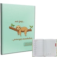 Kalendarze - Kalendarz 2026 A5 tygodniowy notatka Leniwiec 2 - kalendarz - miniaturka - grafika 1