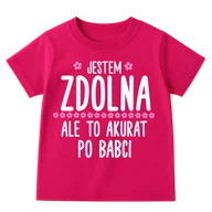 Koszulki dla dziewczynek - FAJNA KOSZULKA DLA DZIEWCZYNKI - miniaturka - grafika 1