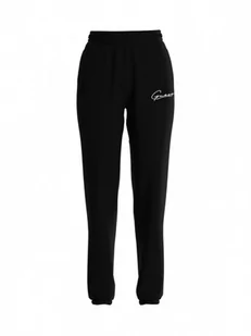 Damskie spodnie dresowe Guess Allycia Cuff Long Pants - czarne - GUESS - Spodnie sportowe damskie - miniaturka - grafika 1