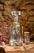 Karafki - Ambasador-AZK-Luksusowa karafka kryształowa + 6 szklanek do whisky - miniaturka - grafika 1