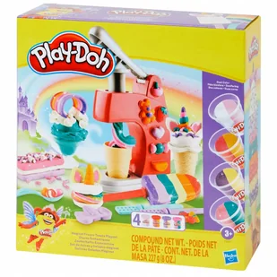 Zestaw Magiczna Lodziarnia PlayDoh Unicorn 4 Foremki Dla dzieci Prezent 3+ - Masy plastyczne - miniaturka - grafika 1