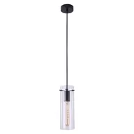 Lampy sufitowe - Rabalux Acantha 5258 lampa wisząca zwis 1x40W E27 transparentna/czarna - miniaturka - grafika 1