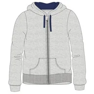 Bluzy męskie - Bluza męskaz kapturem BASIC szara XL - miniaturka - grafika 1